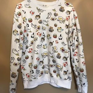 Neko Atsume kitty sweater